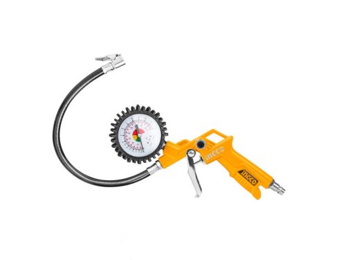 INGCO Kerékfúvató pisztoly nyomásmérővel 0-8,5 bar 1/4"