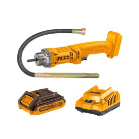   INGCO Akkus betontömörítő tűvibrátor 1,2 m 20 V (1 x 2,0 Ah akku + töltő)