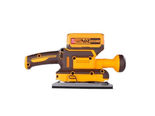 INGCO Akkus rezgőcsiszoló szénkefe nélküli 20 V (akku és töltő nélkül)