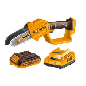   INGCO Akkus láncfűrész 127 mm 20 V (1 x 2,0 Ah akku + töltő)
