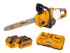 INGCO Akkus láncfűrész 400 mm szénkefe nélküli 2 x 20 V (2 x 4,0 Ah akku + töltő)