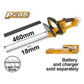   INGCO Akkus sövényvágó 460 mm 20 V (akku és töltő nélkül)