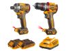 INGCO Akkus erőcsomag 20 V Ütvefúró-csavarozó 66 Nm+Ütvecsavarozó 1/4" 285 Nm (2 db akku + töltő)
