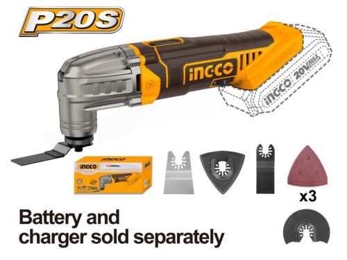 INGCO Akkus Multifunkciós gép 20 V (akku és töltő nélkül)