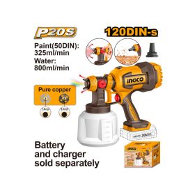INGCO Akkus festékszóró 20 V (akku és töltő nélkül)