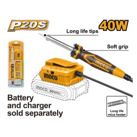 INGCO Akkus forrasztópáka 20 V (akku és töltő nélkül)