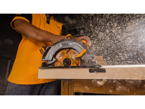 INGCO Akkus körfűrész 185 mm szénkefe nélküli 20 V (akku és töltő nélkül)