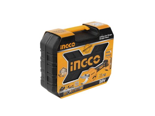 INGCO Akkus metszőolló 30 mm szénkefe nélküli 20 V (1 x 2,0 Ah akku + töltő)