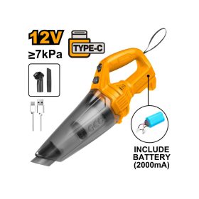 INGCO Akkus porszívó 0,5 l 5 V (2,0 Ah + USB-C töltő)