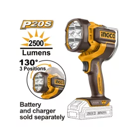   INGCO Akkus LED lámpa 2500 lm 20 V (akku és töltő nélkül)