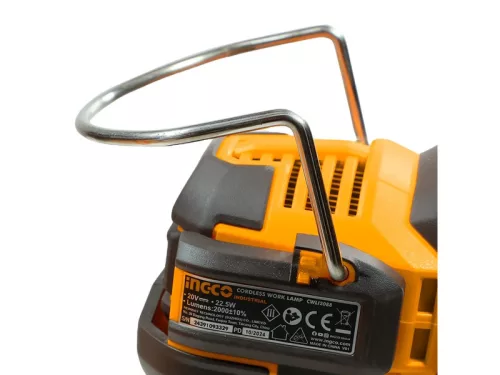 INGCO Akkus LED lámpa 2500 lm 20 V (akku és töltő nélkül)