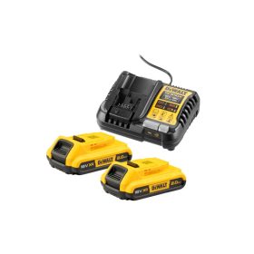   DEWALT XR Akkumulátor és töltő szett 18 V (2 x 2 Ah akku) DCB1104D2