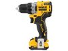 DEWALT Akkus fúrócsavarozó 12 V szénkefe nélküli (2 x 2,0 Ah akku + töltő) DCD701D2