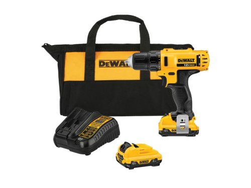 DEWALT Akkus fúrócsavarozó 12 V szénkefe nélküli (2 x 2,0 Ah akku + töltő) DCD710D2