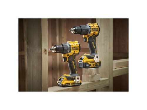 DEWALT Akkus fúrócsavarozó kompakt 18 V szénkefe nélküli 74Nm (akku + töltő nélkül, TSTAK)
