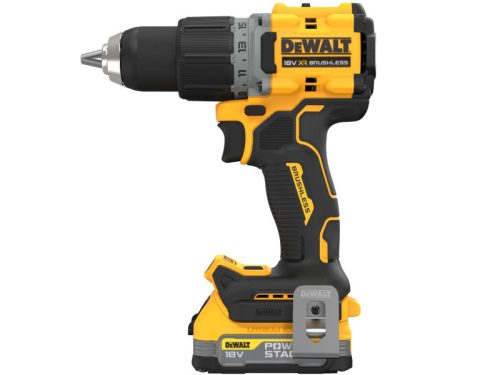 DEWALT Akkus fúrócsavarozó 18 V szénkefe nélküli 90Nm (1 x 1,7Ah PowerStack akku + töltő + TSTAK)