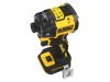 DEWALT Akkus hidraulikus ütvecsavarozó 18V 1/4" 50 Nm (akku és töltő nélkül,TSTAK)