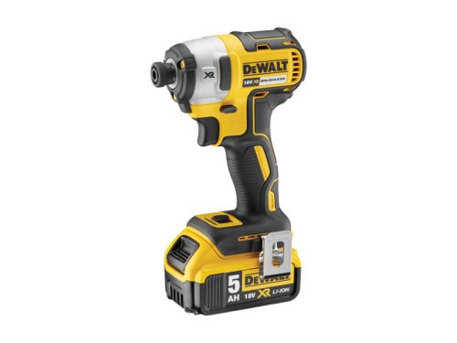 DEWALT Akkus ütvecsavarozó 18 V 205 Nm 1/4" szénkefe nélküli (2 x 5,0 Ah akku + töltő) DCF887P2
