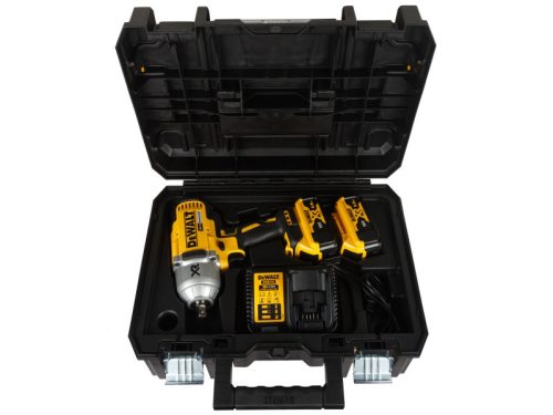 DEWALT Akkus ütvecsavarozó 18 V 1/2"-os 950/1625 Nm (2 x 5,0 Ah akku + töltő + TSTAK)