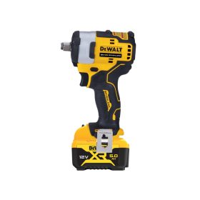   DEWALT Akkus ütvecsavarozó 12 V szénkefe nélküli 1/2" 340 Nm (2 x 5,0 Ah akku + töltő)