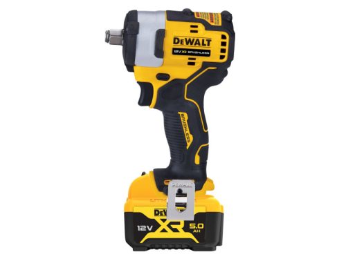 DEWALT Akkus ütvecsavarozó 12 V szénkefe nélküli 1/2" 340 Nm (2 x 5,0 Ah akku + töltő)