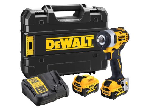 DEWALT Akkus ütvecsavarozó 12 V szénkefe nélküli 1/2" 340 Nm (2 x 5,0 Ah akku + töltő)