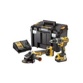   DEWALT Akkus erőcsomag 18 V (DCD796 + DCG405 + 2 x 5,0 Ah akku + töltő) DCK2080P2T