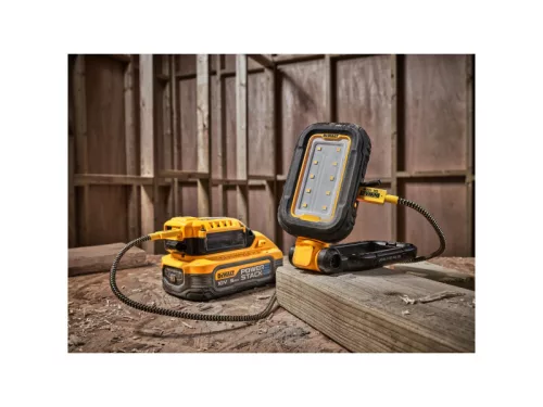 DEWALT Akkus LED lámpa 3,6V USB-C újratölthető, 360°-ban forgatható fej 1000 lm