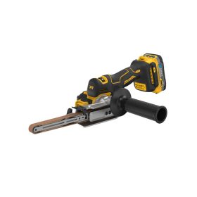   DEWALT Akkus szalagcsiszoló 18 V (2 x 1,7 Ah PowerStack akku + töltő + TSTAK)