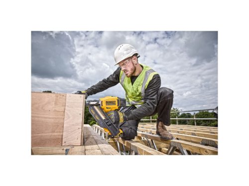 DEWALT Akkus szerkezetépítő szögbelövő 34° 18 V (2 x 5,0 Ah akku + töltő) kofferben