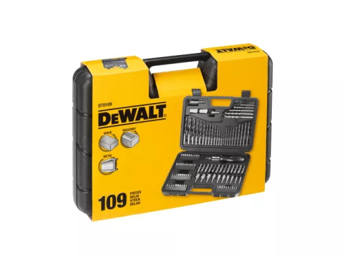 DEWALT Bithegy és fúrószár készlet 109 részes