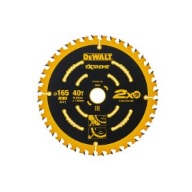   DEWALT EXTREME Fűrésztárcsa fához 165 x 20 x 1,65 mm / 40T