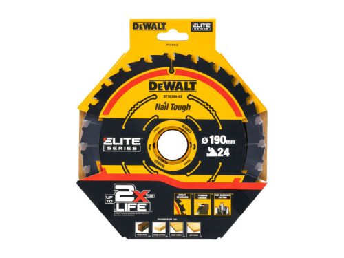 DEWALT EXTREME Fűrésztárcsa fához 190 x 30 x 1,65 mm / 24T