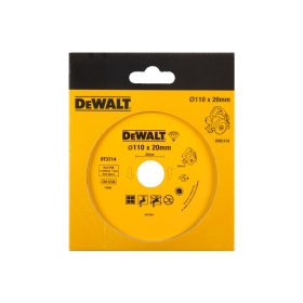   DEWALT Gyémánt vágókorong csempéhez vizes/száraz 110 x 20 x 1,6 x 8,0 mm folytonos