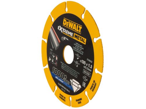 DEWALT EXTREME METAL Gyémánt vágókorong fémre 125 x 1,3 x 22,2 mm (fém/alu/inox)