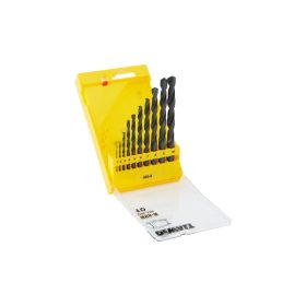   DEWALT Csigafúró készlet 10 részes HSS-R DIN 338 (1,0 - 10 mm)