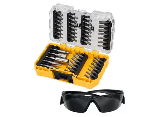 DEWALT Bithegy készlet 47 részes + Védőszemüveg