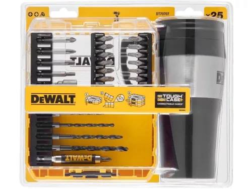 DEWALT Bithegy készlet 25 részes + Kávés bögre