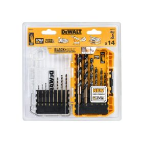   DEWALT Black & Gold Csigafúró készlet 14 részes (1,0 - 8,0 mm)