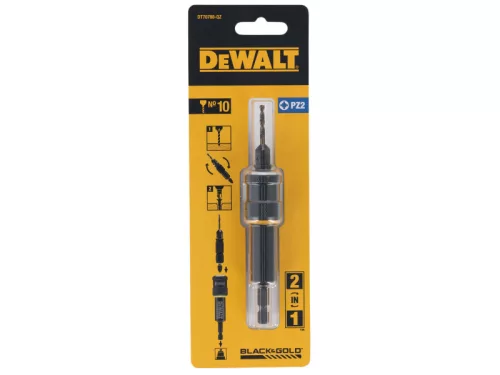 DEWALT Süllyesztőfúró + 12 mm előfúró + PZ2 x 25 mm bithegy