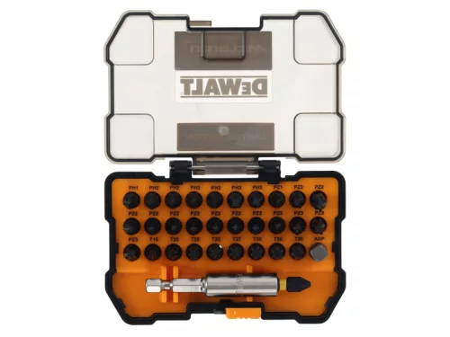 DEWALT/McLaren Bithegy készlet 32 részes bithegytartóval