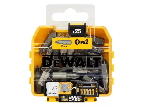 DEWALT Bithegy PH2 x 25 mm Tough Case dobozban (25 db)