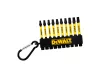 DEWALT Torx bithegy klt. karabínerrel 10 részes 1/4" Hex (T20x3, T25x4, T30x3 / 57 mm) FLEXTORQ