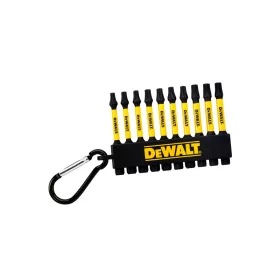   DEWALT Torx bithegy klt. karabínerrel 10 részes 1/4" Hex (T20x3, T25x4, T30x3 / 57 mm) FLEXTORQ