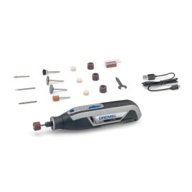   DREMEL Lite Multifunkciós szerszám + 15 részes tartozékkészlet USB-vel tölthető 7760-15