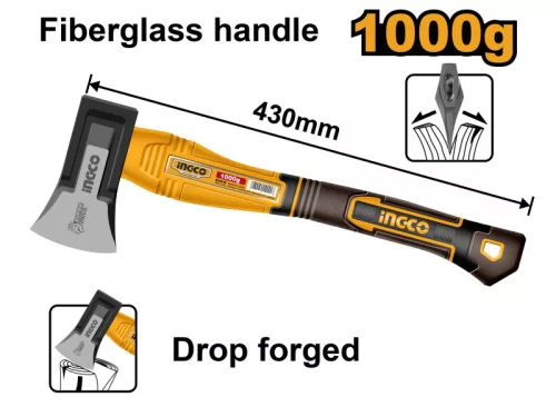 INGCO Hasító fejsze 1000 g üvegszálas nyél