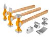 INGCO Karosszériás kalapács és egyengető készlet 7 részes Hickory nyéllel
