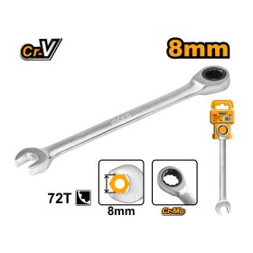 INGCO Racsnis csillag-villáskulcs 8 mm / 140 mm CrV