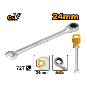 INGCO Racsnis csillag-villáskulcs 24 mm / 335 mm CrV