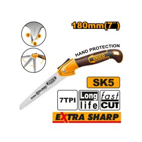 INGCO Összecsukható ágfűrész 180 mm